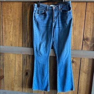 Signature by Levi Strauss Dark Blue Flare Jeans